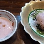 味ごよみ宮田 - カワハギ刺　肝醤油で