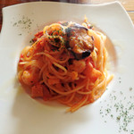 cafe restaurant マートル - ベーコントマトパスタ