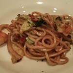 京橋テッパン食堂EF - エビクリームやきそば