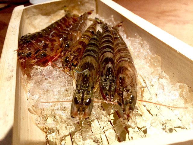 お通しは車海老の踊り食い٩ ๑ O ๑ ۶ By Ynさん 閉店 あわ美 旧店名 ほむら 水道橋 魚介料理 海鮮料理 食べログ