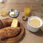 カタネカフェ - パリの朝食セット 