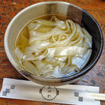 みのや - 試作、うるめ仕様の白汁冷かけきしめん