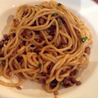 赤坂 四川飯店 - 汁無黒酢坦々麺（おとりわけ後）