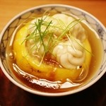 しのはら - お凌ぎ　余市雲子飯蒸し　柚子釜で