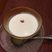 中国料理 青冥 大丸梅田店 - 抹茶セットの杏仁豆腐