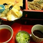 和食麵處 Sagami 可兒店 - 大えび天ざるそば、頂きました。