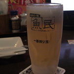 魚民 - 中生ビール