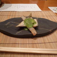 日本料理おばな - 鮎煎りだし　蓼酢