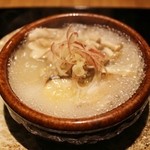 馳走 とし藤 - 小鍋　のどぐろ？茸数種