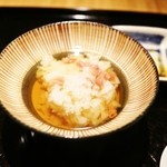 馳走 とし藤 - 2杯目は酒盗でお茶漬け