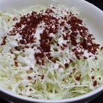 牛すじカレー 小さなカレー家 - （2015年12月再訪）コールスローはダブル（100円）にした。