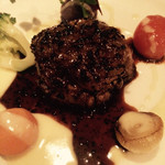 レストラン＆バー｢SKY J｣ - 2015年12月 北海道産牛フィレ肉のロティ五種類のプティレギューム添えトリュフソース