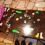 ニョロズカフェ - お絵かき用テーブルもかわいい(*≧з≦)