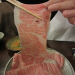 ざくろ - 松坂牛　A5ランク　サシの量が半端ないのですぐ脂が溶け出して来ます（驚