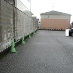 Ramenchikinyarou - 駐車場　グリーンのコーン対面の５台分