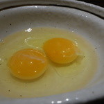 鍋・馬肉料理 牛正 - ☆黄身濃いめの卵です☆