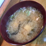 Masumi Zushi - ランチ付属の味噌汁２０１５年１２月