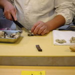 鮨 猪股 - 牡蠣調理