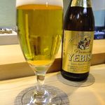 鮨 猪股 - ビール