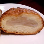 藍原製菓店 - 白餡入りドーナツ：断面あっぷ図 by ももち