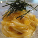 美くりや - 稲庭うどんの雲丹和えアップ