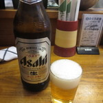 瓶ビール･･･大瓶で500円は良心的です。