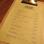 エニェ - 1512_エニェ_メニュー(ドリンク)