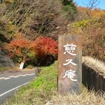 慈久庵 - ちょうどキレイな紅葉が一本ありました