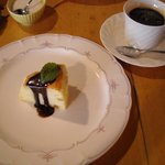 からほり亭 - 休日Aランチ　シフォンケーキ、珈琲