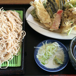 美よし食堂 - 天もりそば(上) 1000円