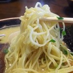 上田らあめん はち - 2015/11 とりぱいたん・ストレートな細麺