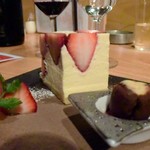 炭と地酒とたしなみワイン Kai本店 醸す - ■竹鼻料理長のデザート、相変わらず器用だなぁ～☆
