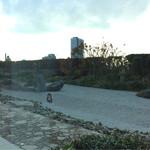 セントレジス バー - フロントは狭いけどそこから見える日本庭園は広くていい感じ