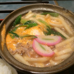 元祖 平壌冷麺屋 - ぐつぐつ＆アツアツ：味噌煮込みうどん [豚肉]