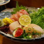 河童の川太郎 - 刺身（マハタ、ホッケ、クロソイ）