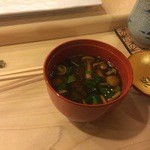 鮨 大門 - ナメコの碗