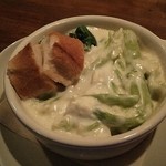 BEBE - カリフローレとチーマディラーパのクリーム煮