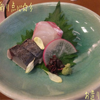 西村屋　和味旬彩 - 今日は季節の彩り点心(1900円)♪
                お造り二種も新鮮でぷりぷり！