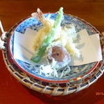 高台寺 土井 - 天ぷら（こち、鱧、海老、いんげん、椎茸）