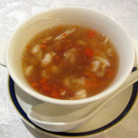 中国料理 彩龍 - 海鮮と蟹の卵のスープ
