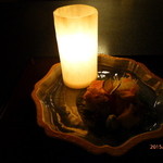 つば甚 - お造り　あわび、いか、うに、とろ炙り、鯛