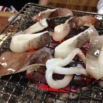 旬のさかな総 - H.27.9.4.夜 つきだし(するめいか炭火焼)