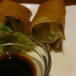 喜臨軒 - 2015年12月フォアグラの春巻の中