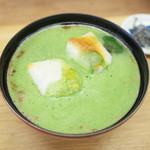 あんみつの深緑堂 - 抹茶ぜんざい(850円)