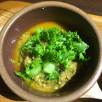 ハブモアカレー - わさび菜とチキンキーマカレー