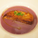 il tram - 鹿児島産 紫芋のズッパ フォアグラのソテーを添えて(クリスマスディナー6000円)