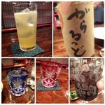 Edokokoro Yamaboushi - この日いただいたお酒・・焼酎4杯、梅酒2杯。