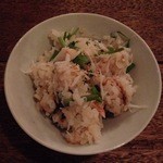 見晴料理店 - 蟹の炊き込みごはん。