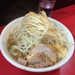 用心棒 本号 - 151226ラーメン（普通）730円麺半分野菜少し多めニンニク