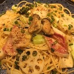 洋麺屋 五右衛門 - 広島産牡蠣とイベリコ豚のバター醤油